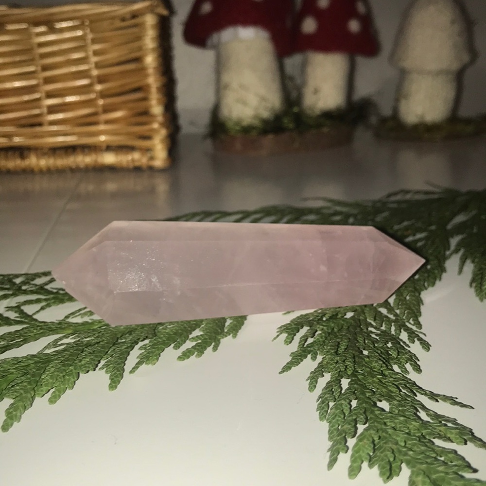 Double pointed Rose Quartz